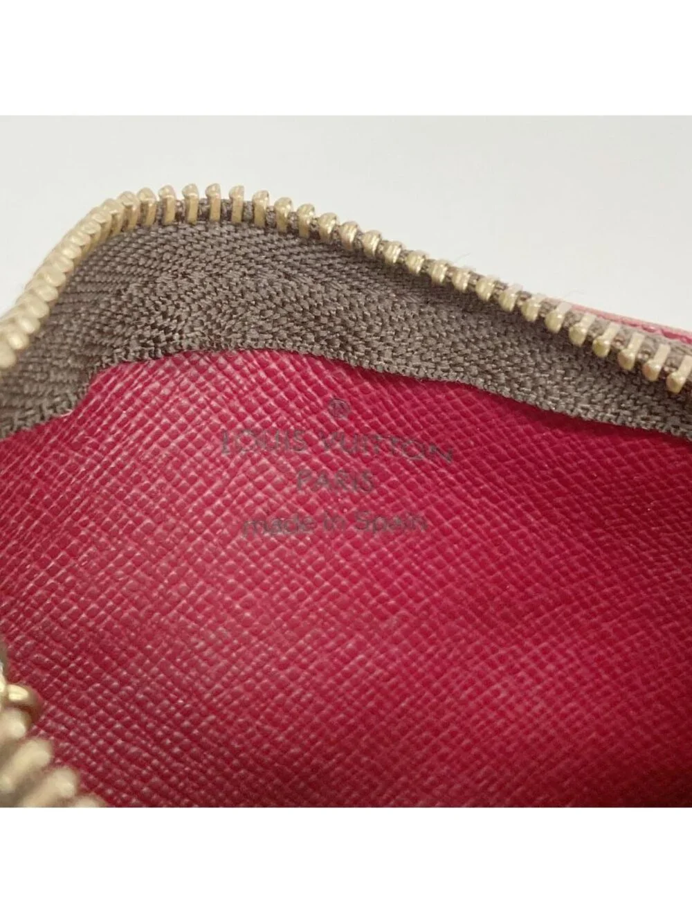 Louis Vuitton Coin Case Monogram Cherry Pochette Cles Brown